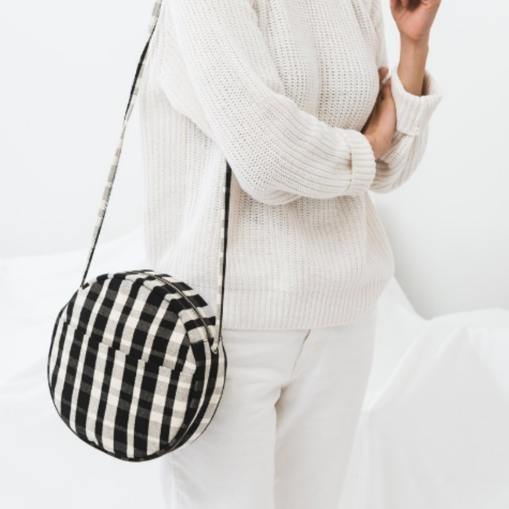 Baggu Plaid Circle Bag